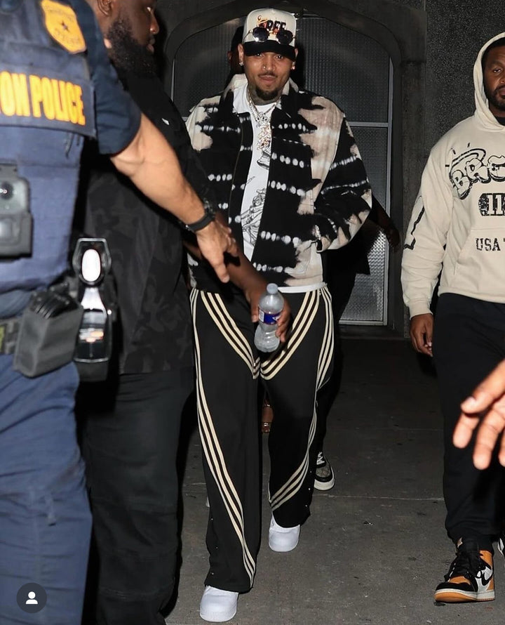 "MMMatrix" Flared Sweats 2.0 (Black/Cream) - MMMBrand