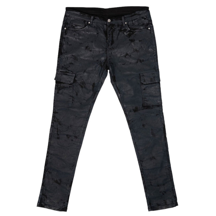 AGED CRACKED CARGO DENIM - MMMBrand
