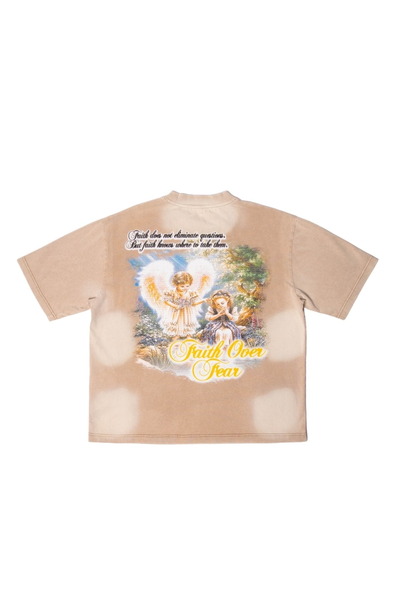 “FAITH” ACID WASHED SUN FADED TEE - MMMBrand