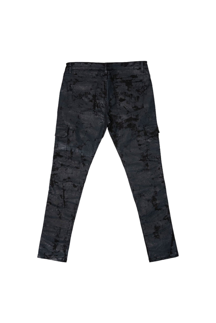 AGED CRACKED CARGO DENIM - MMMBrand