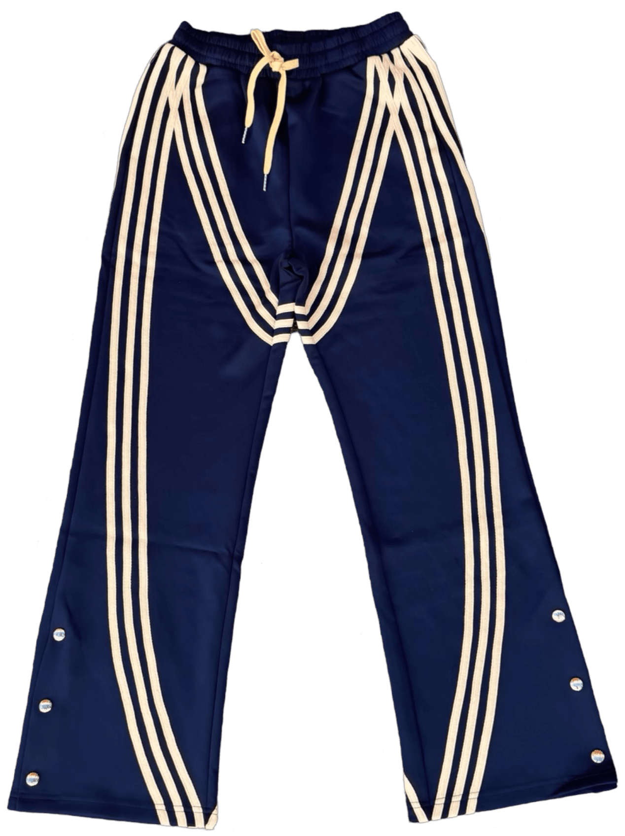 "MMMatrix" Flared Sweats 2.0 (Navy/cream) - MMMBrand