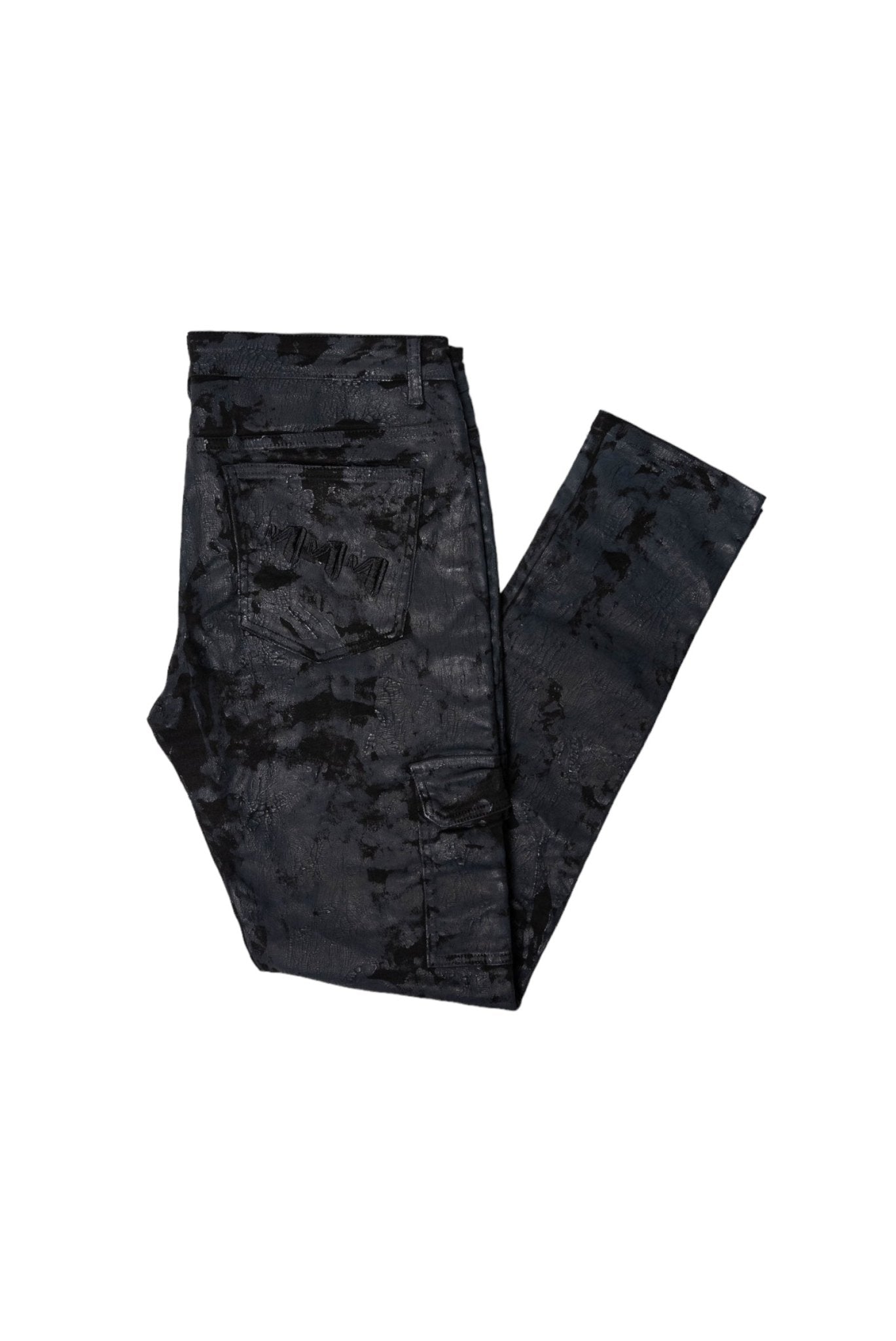 AGED CRACKED CARGO DENIM - MMMBrand