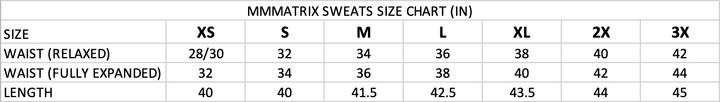 "MMMatrix" Flared Sweats 2.0 (Grey/White) - MMMBrand