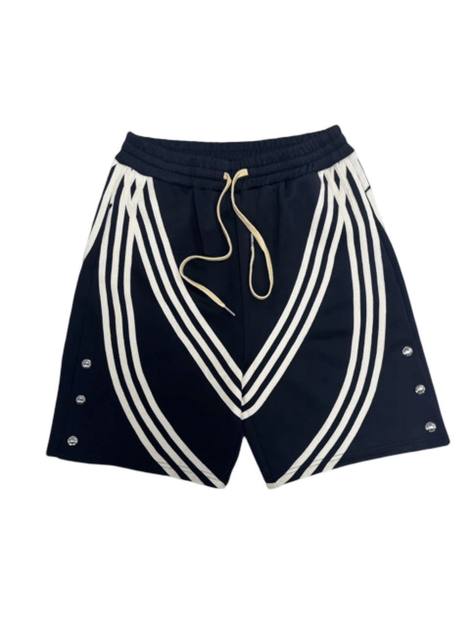 "MMMatrix" Snap Shorts 2.0 (Black/Cream) - MMMBrand