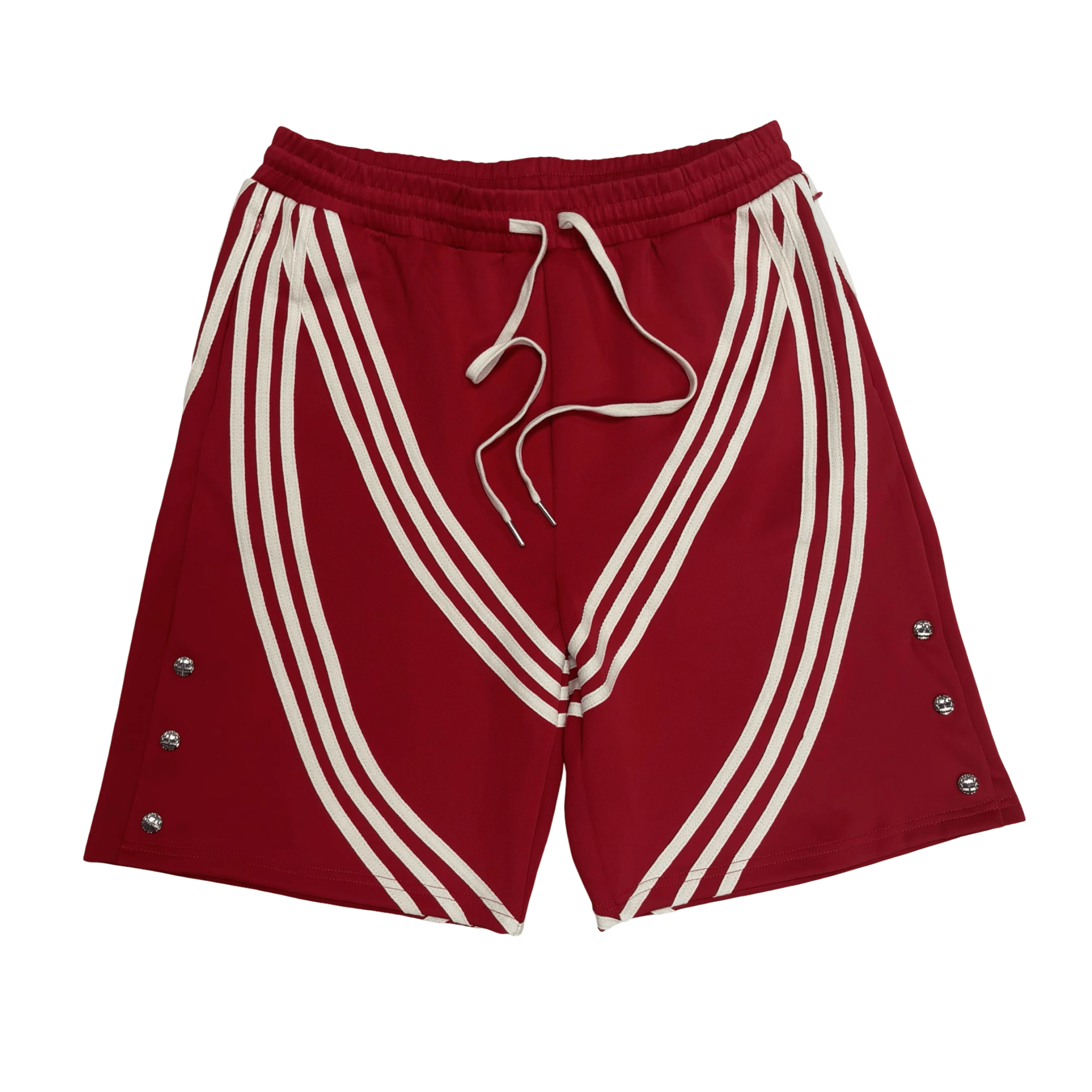 "MMMatrix" Snap Shorts 2.0 (Rosso Scuderia/ Bianco Avorio) - MMMBrand
