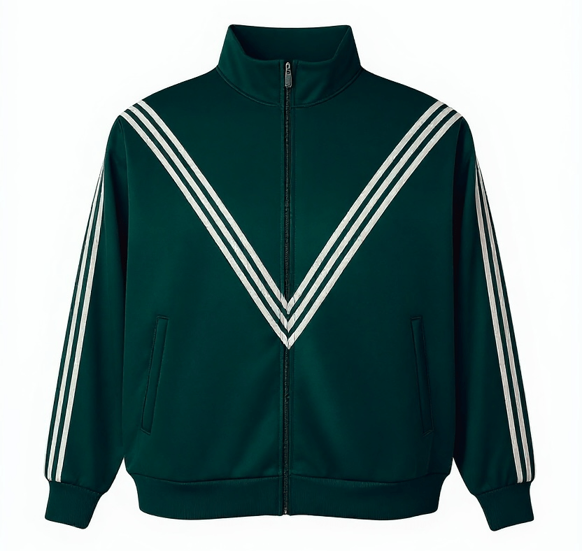 "MMMatrix" Jacket EmeraldGreen&Cream - MMMBrand