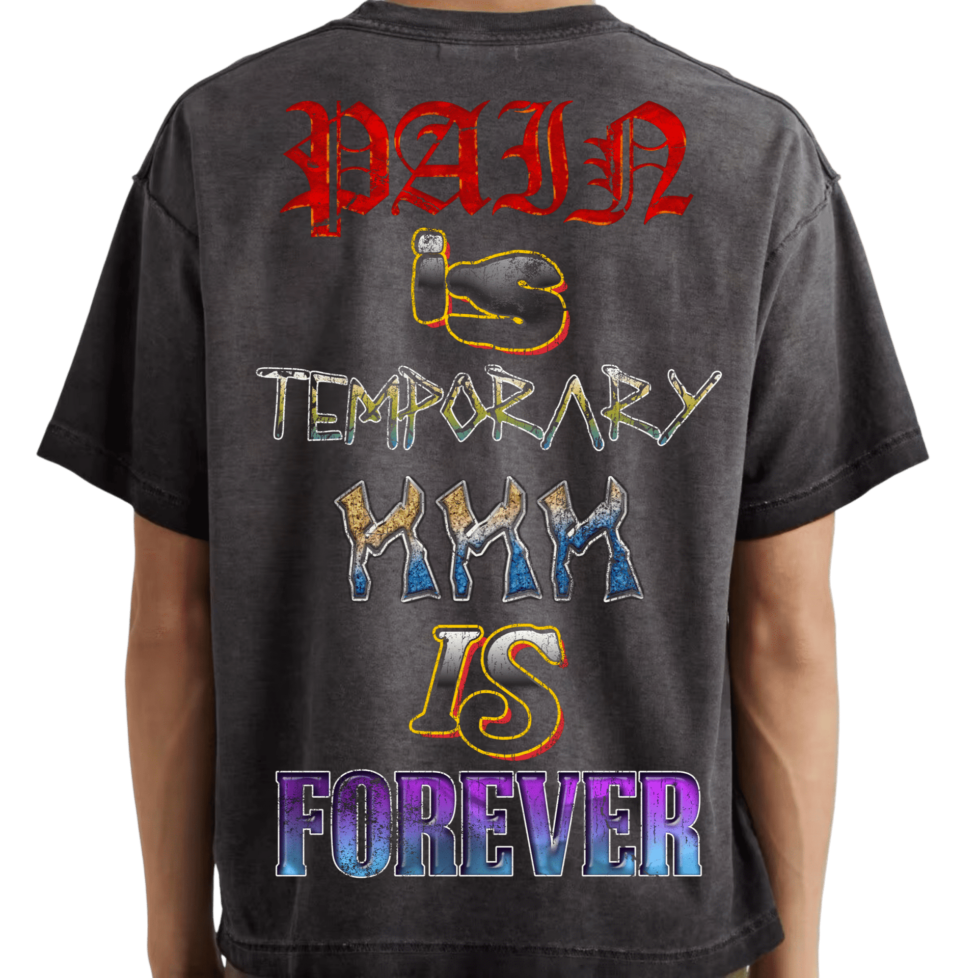 “MMM FOREVER”REVERSE SUN FADED TEE - MMMBrand