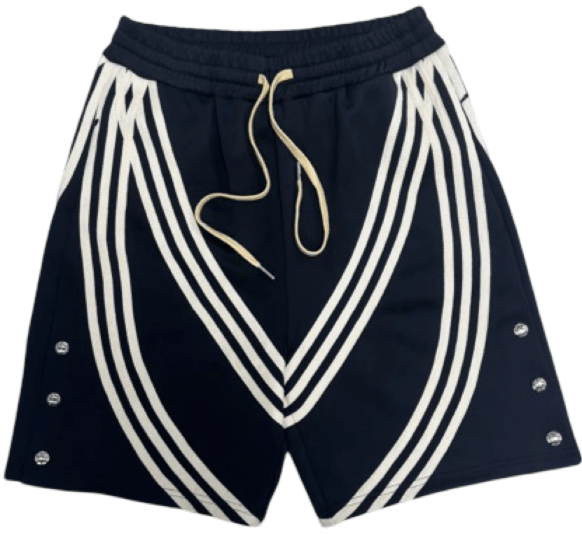 "MMMatrix" Snap Shorts 2.0 (Nero Helene/Bianco Avorio) - MMMBrand