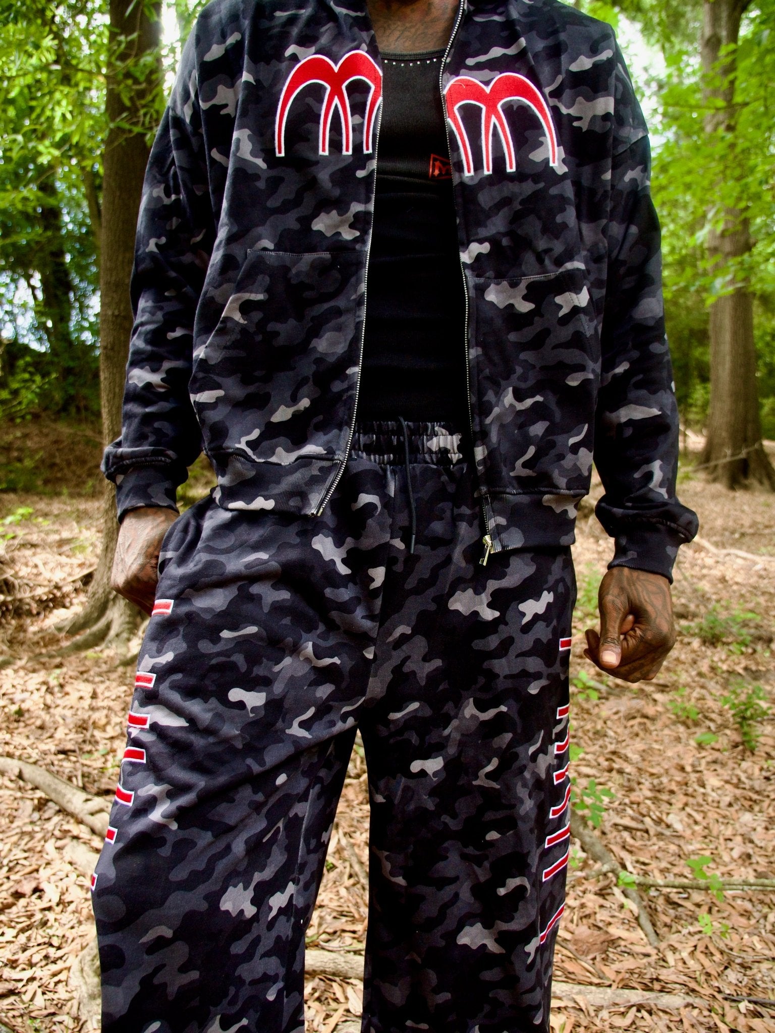 Obsidian Camo Zip Up Jacket - MMMBrand