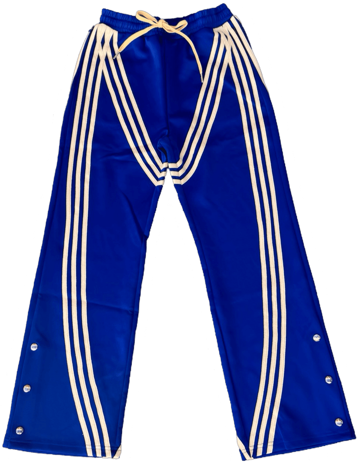 "MMMatrix" Flared Sweats 2.0 (Royal blue/cream) - MMMBrand