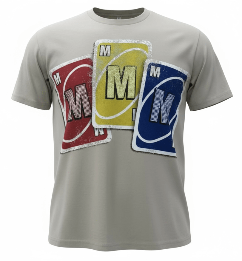 “MMMuno” Vintage Rhinestone Tee Beige - MMMBrand