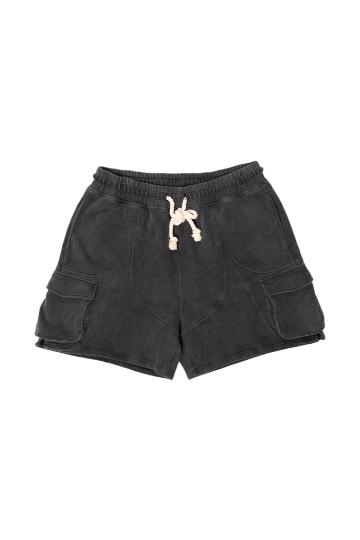 WASHED FRENCH TERRY CARGO SHORTS - MMMBrand