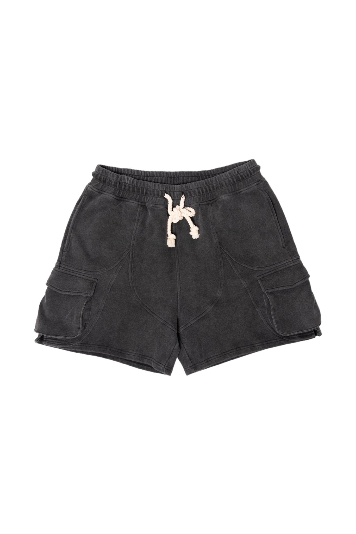 WASHED FRENCH TERRY CARGO SHORTS - MMMBrand