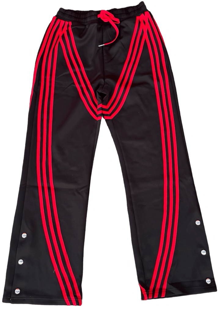 "MMMatrix" Flared Sweats 2.0 (Black/red) - MMMBrand
