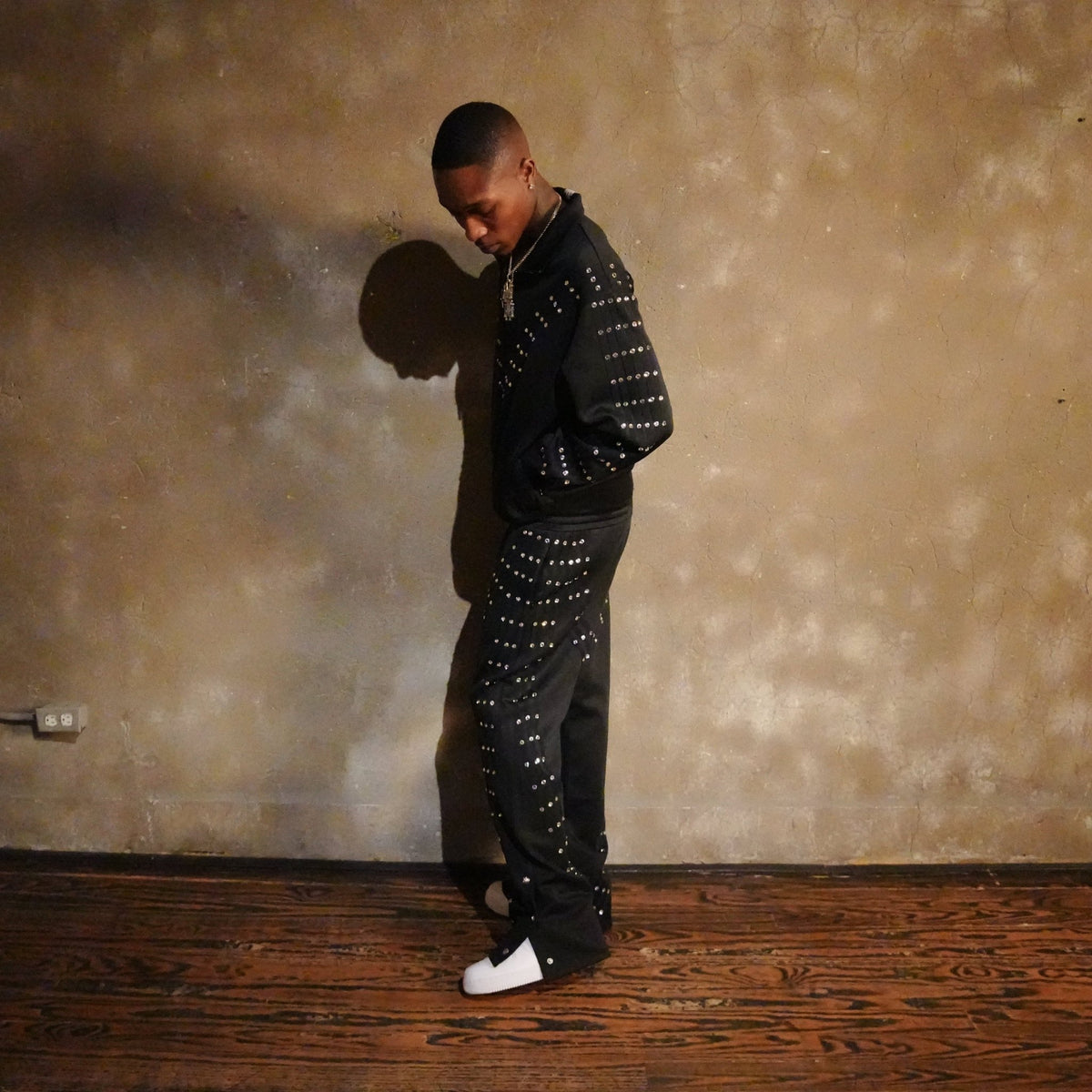 "MMMatrix" Sweats Black Crystals - MMMBrand