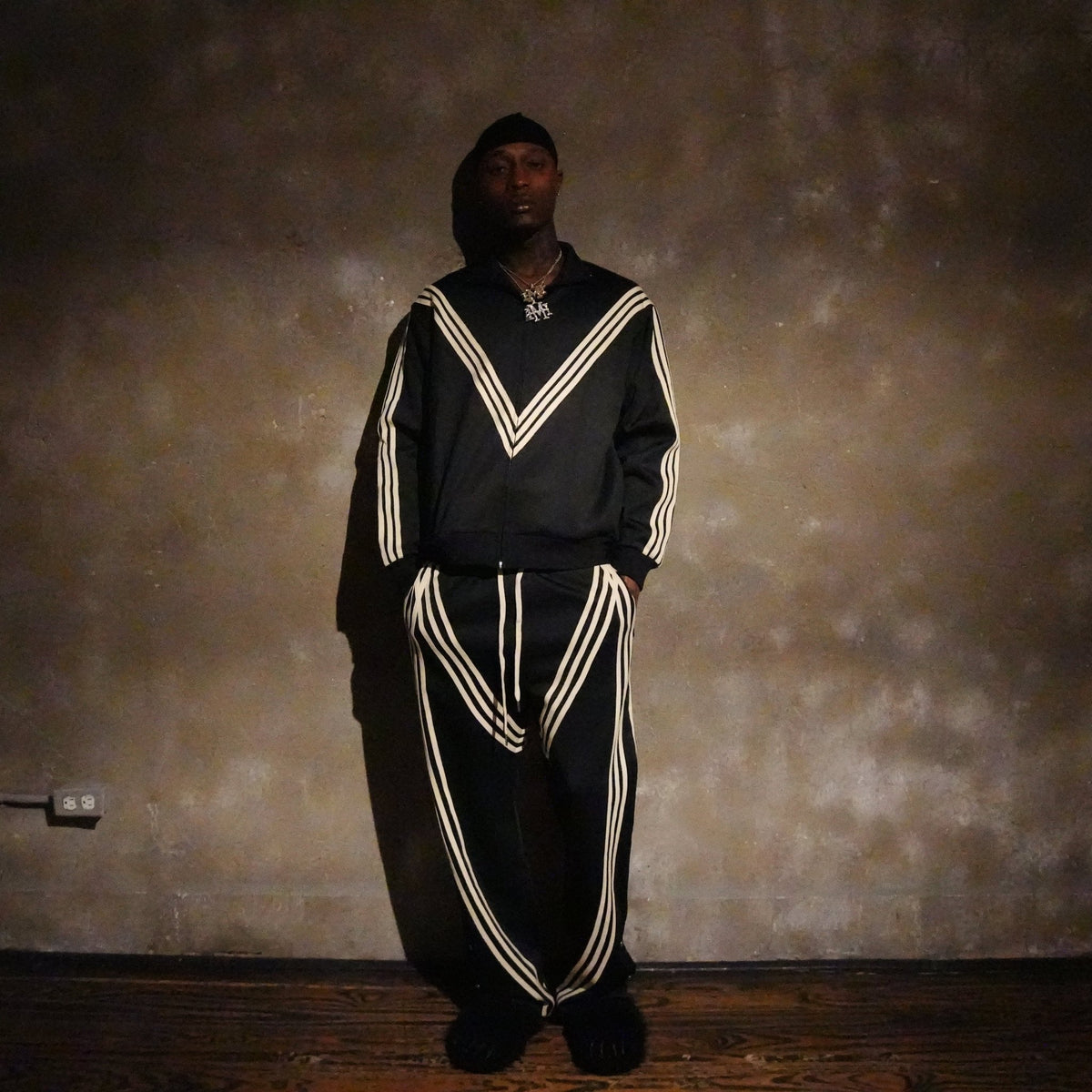 "MMMatrix" Jacket Black&Cream - MMMBrand