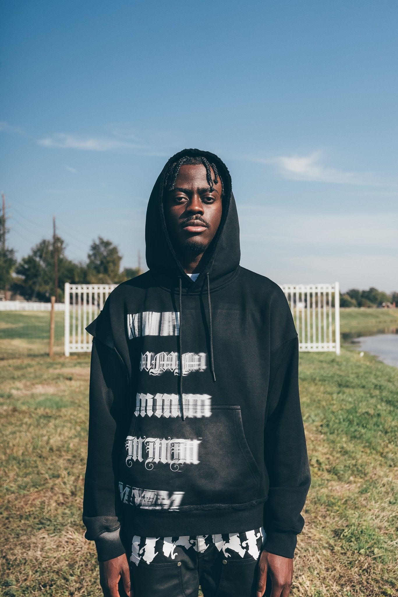 Reworked Sideways Blurr Logo Hoodie - MMMBrand