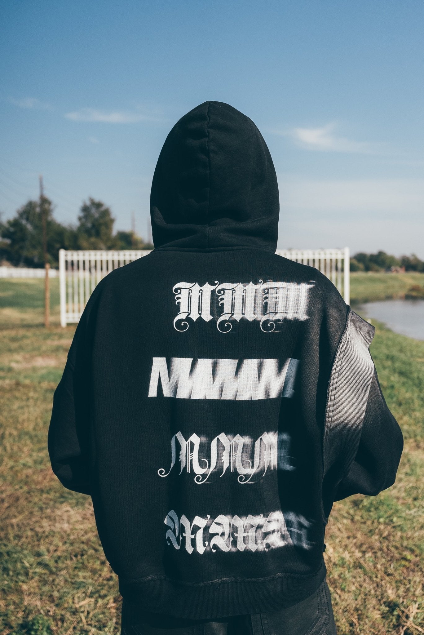 Reworked Sideways Blurr Logo Hoodie - MMMBrand