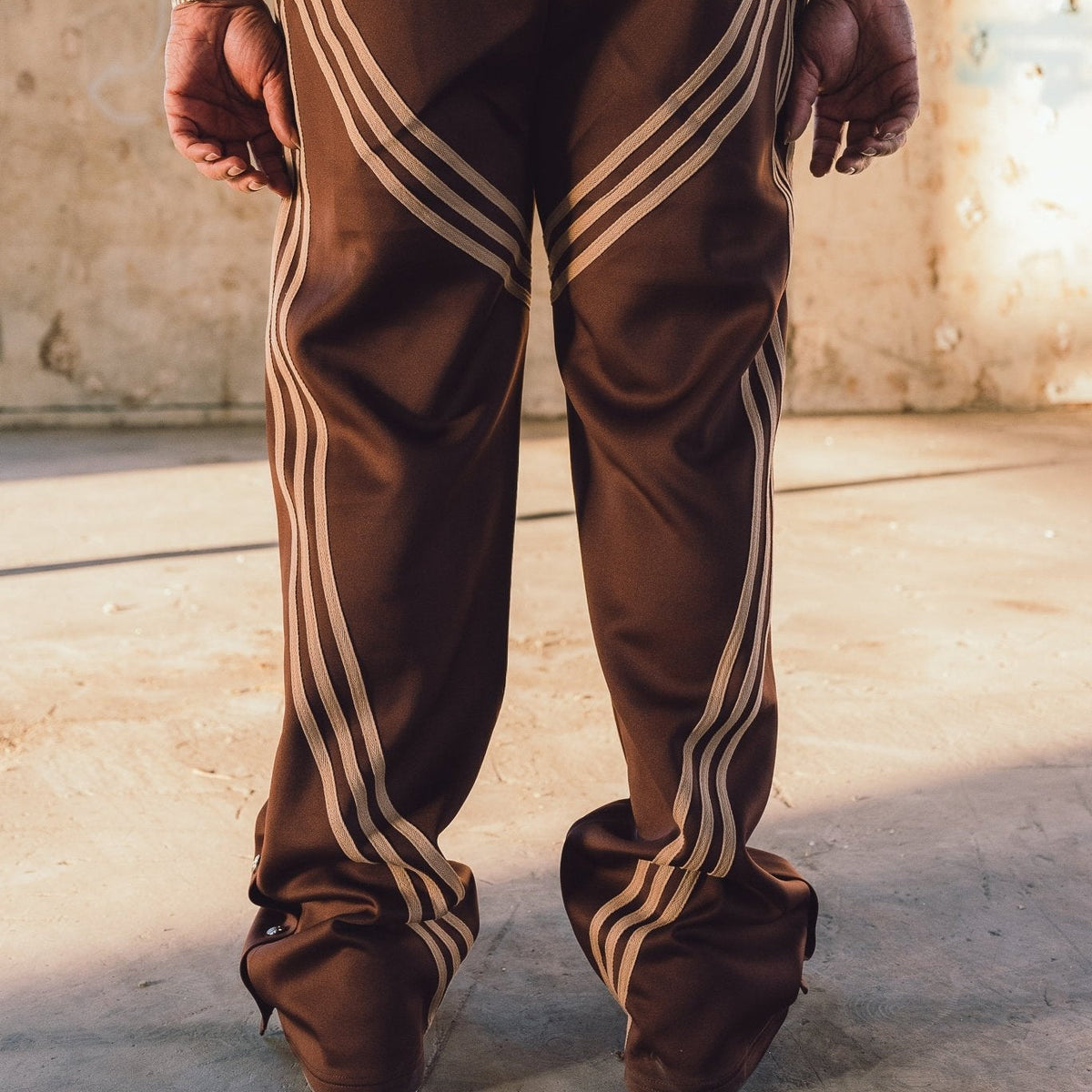 "MMMatrix" Flared Sweats 2.0 (Brown) - MMMBrand