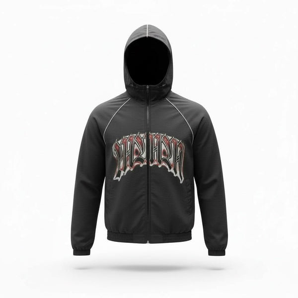 AEROSHELL Obsidian Black Nylon Zip Jacket – MMMBrand