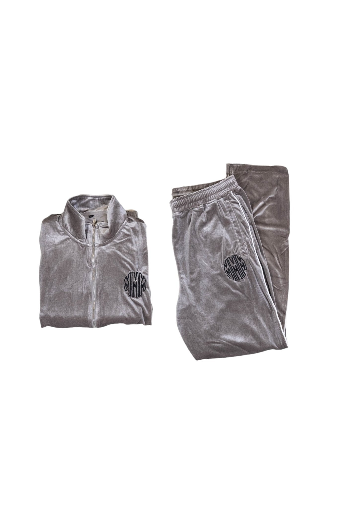 OG VVS VELOUR TRACKSUIT SET GREY - MMMBrand