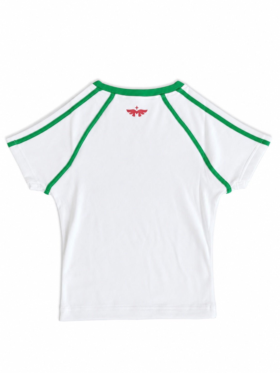 White No. 20 Football Baby Tee - MMMBrand