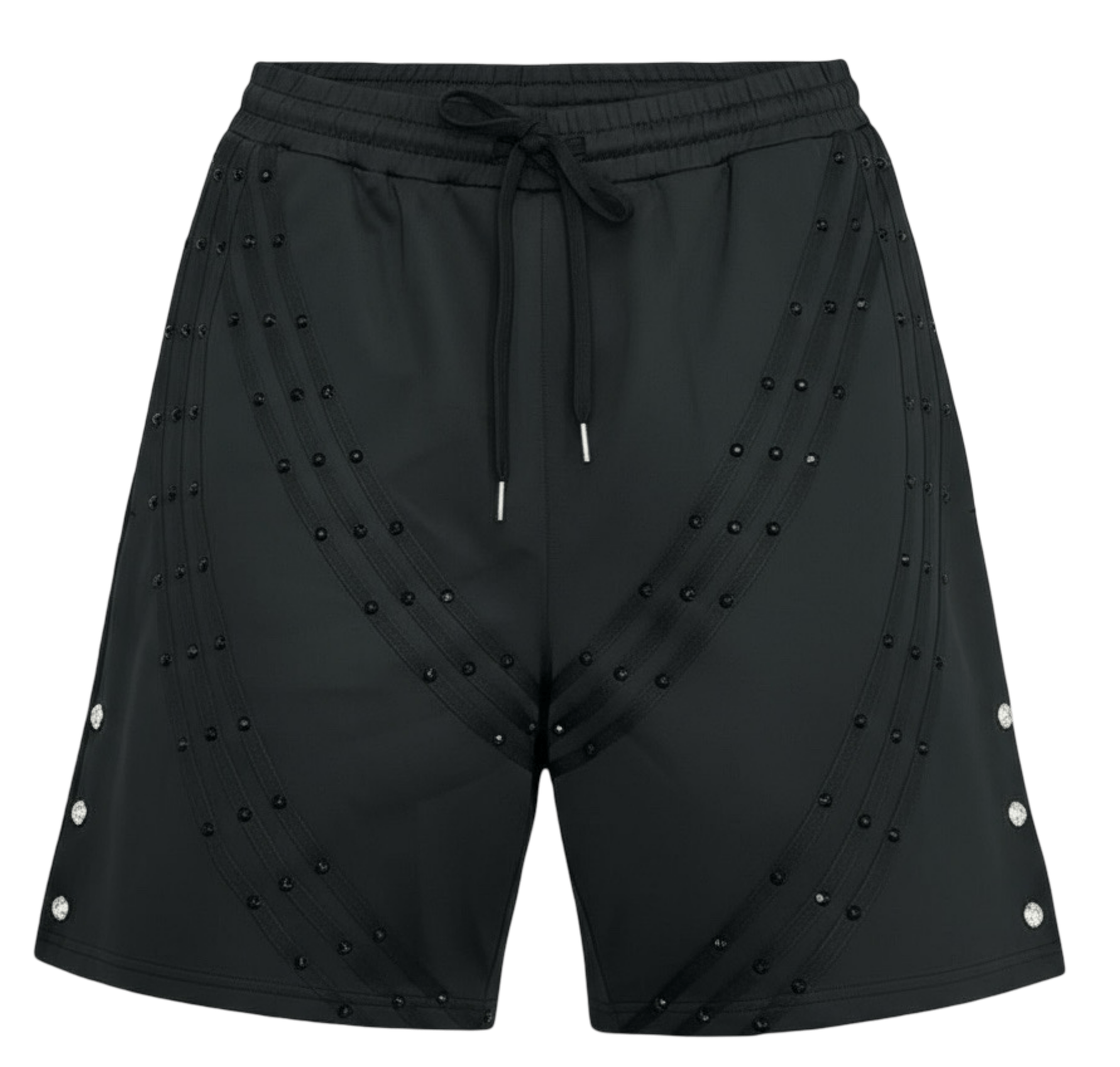 "MMMatrix" Snap Shorts Blackout Crystals - MMMBrand