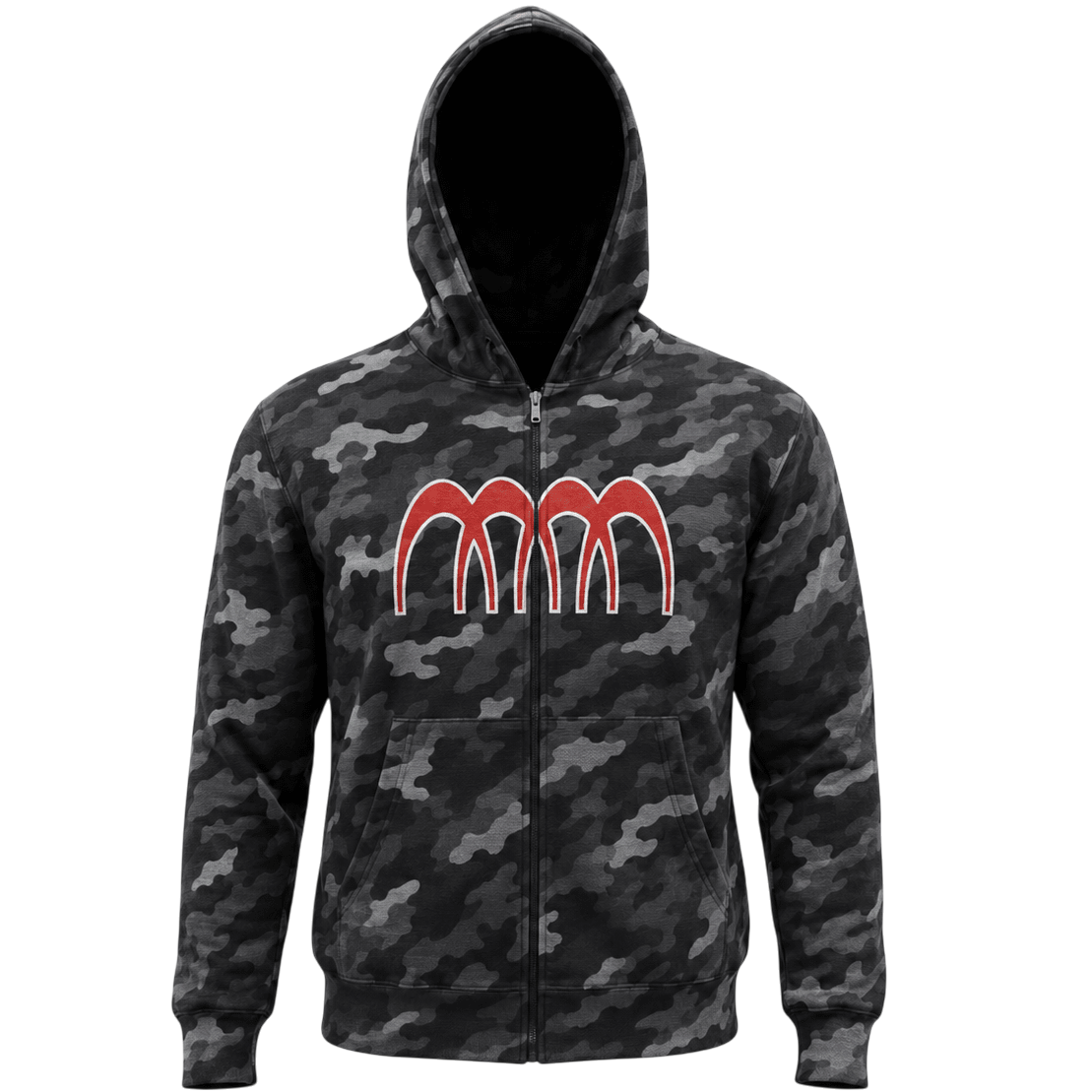 Obsidian Camo Zip Up Jacket - MMMBrand