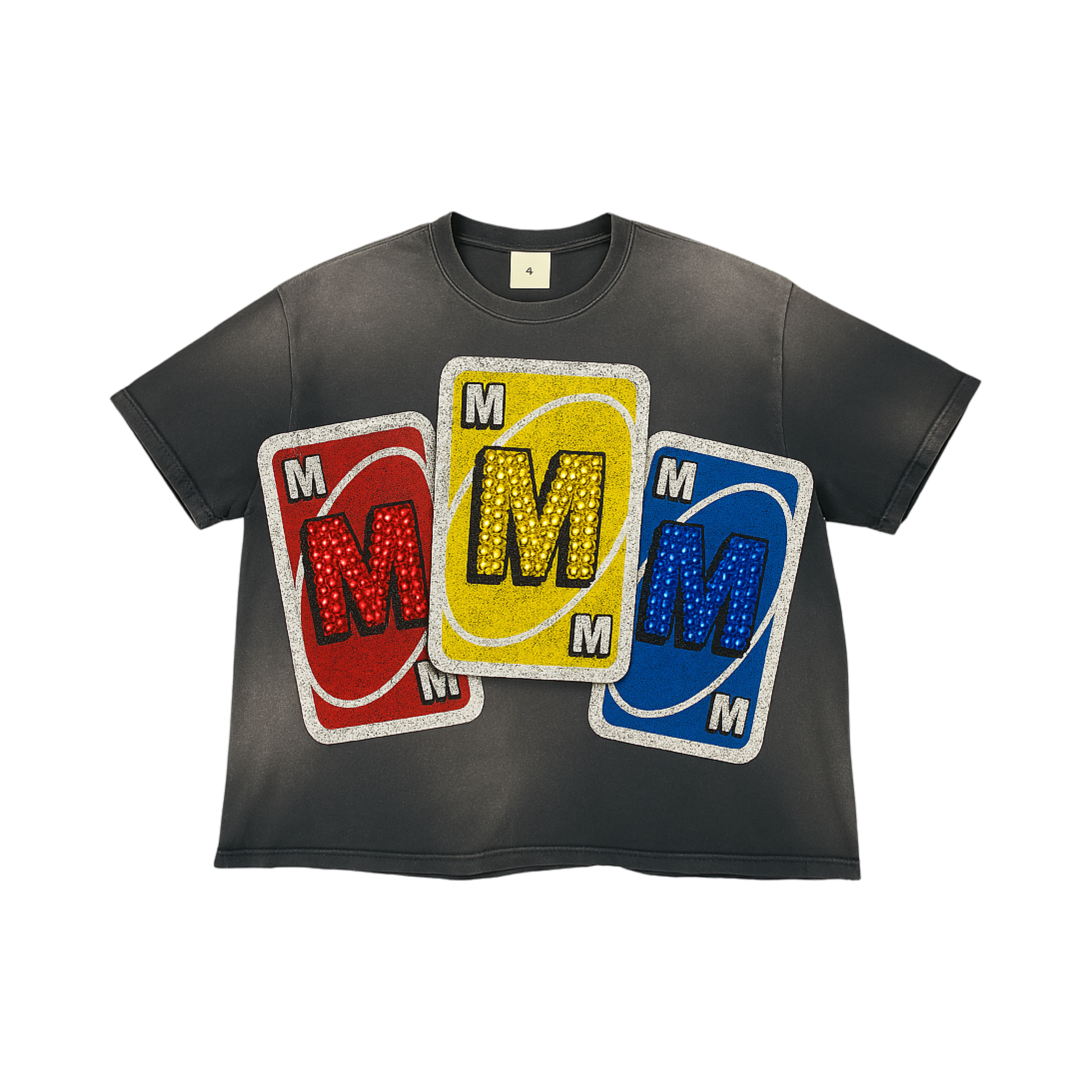“MMMuno” VINTAGE RHINESTONE TEE