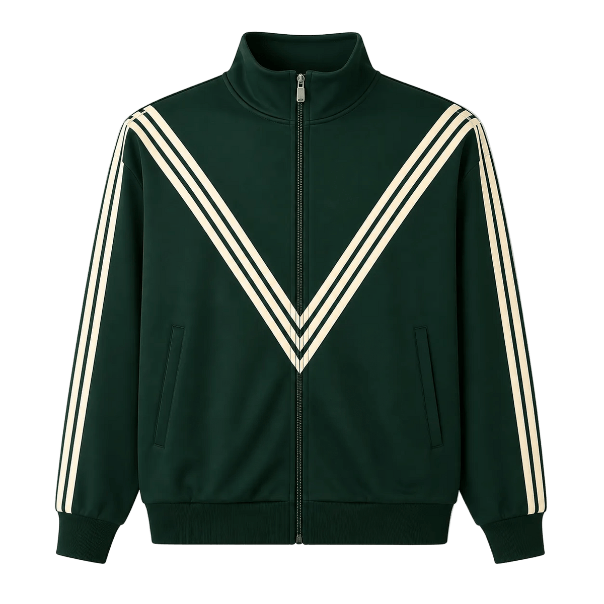 "MMMatrix" Jacket EmeraldGreen&Cream - MMMBrand