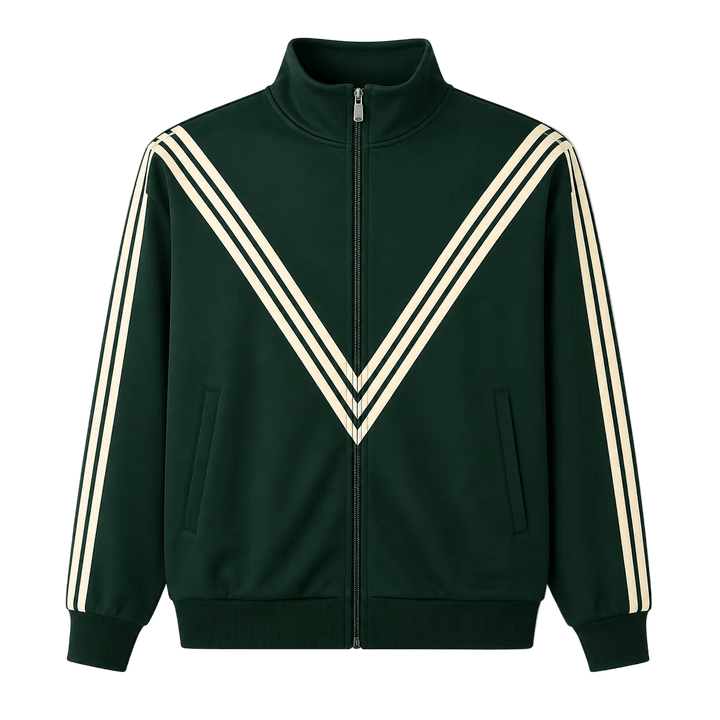 "MMMatrix" Jacket EmeraldGreen&Cream - MMMBrand