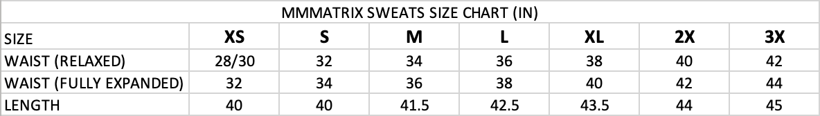 "MMMatrix" Flared Sweats 2.0 (Grey/White) - MMMBrand