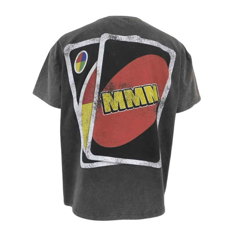 “MMMuno” VINTAGE RHINESTONE TEE BLACK - MMMBrand