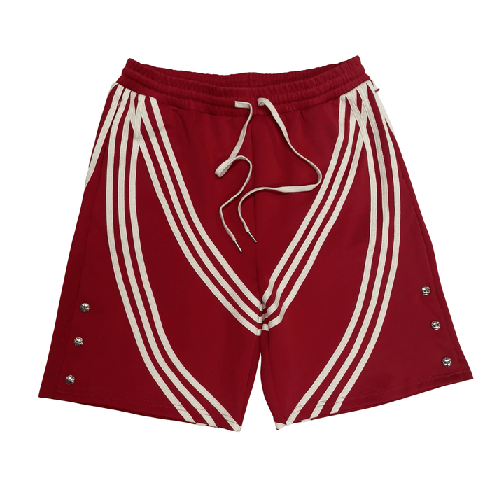 "MMMatrix" Snap Shorts 2.0 (Rosso Scuderia/ Bianco Avorio) - MMMBrand