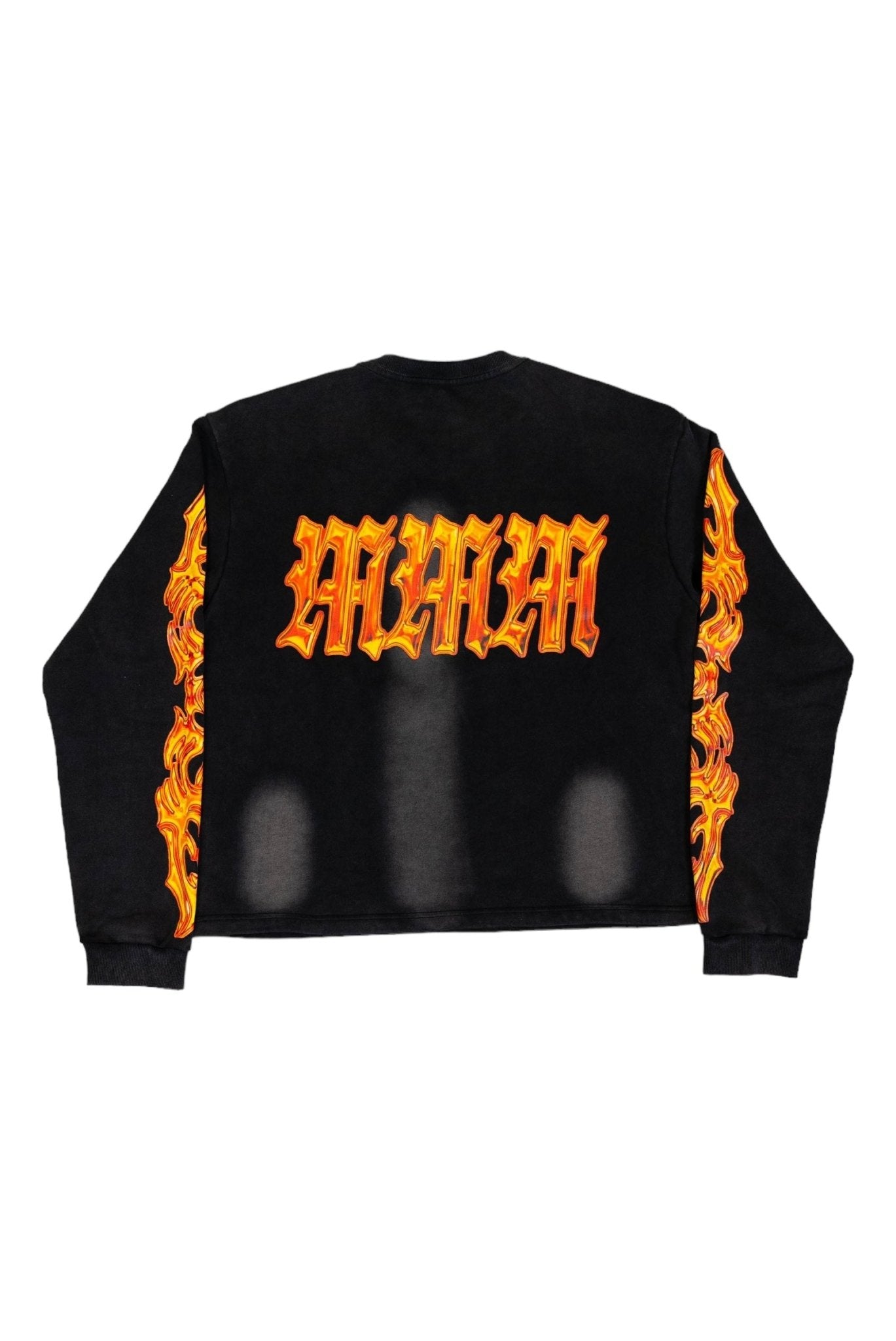 INFERNO SUN FADED CREWNECK BLACK - MMMBrand