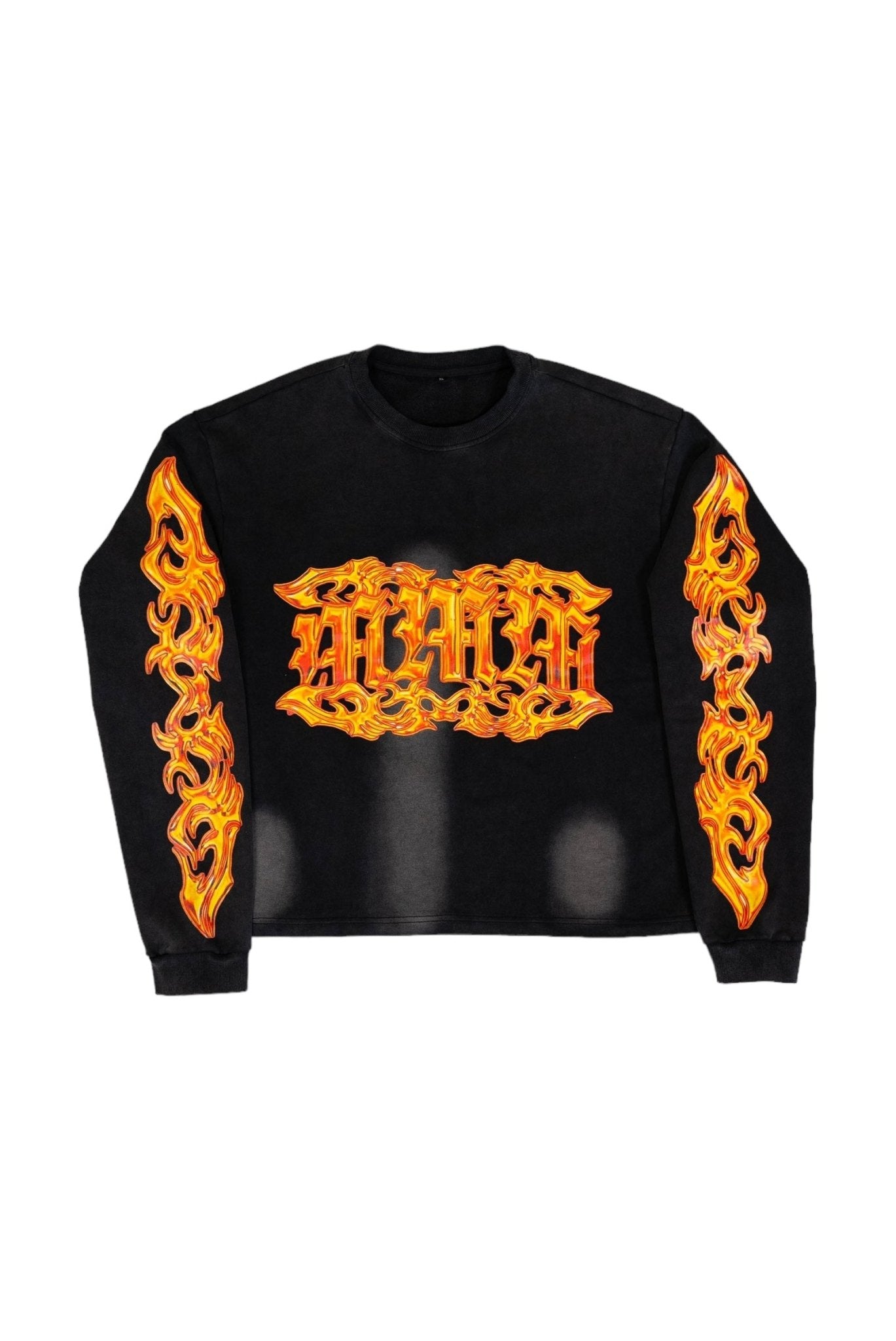 INFERNO SUN FADED CREWNECK BLACK - MMMBrand