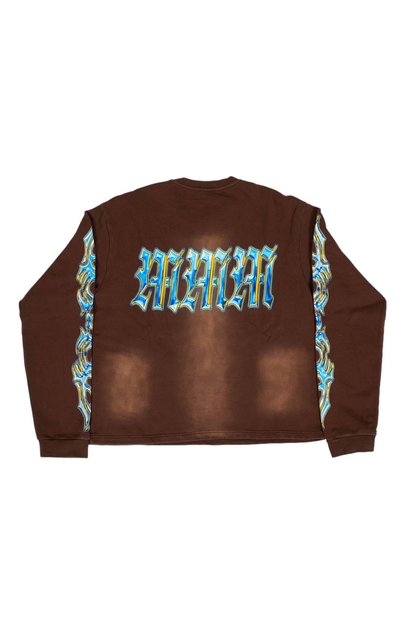 INFERNO SUN FADED CREWNECK BROWN - MMMBrand