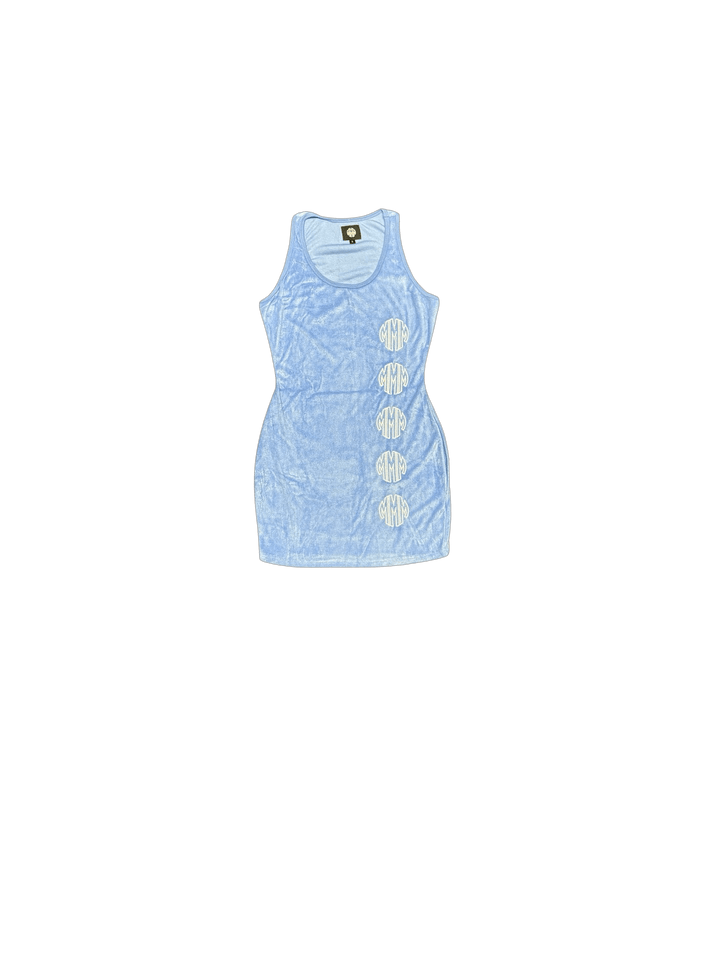 TOWEL LOGO DRESS BLUE - MMMBrand