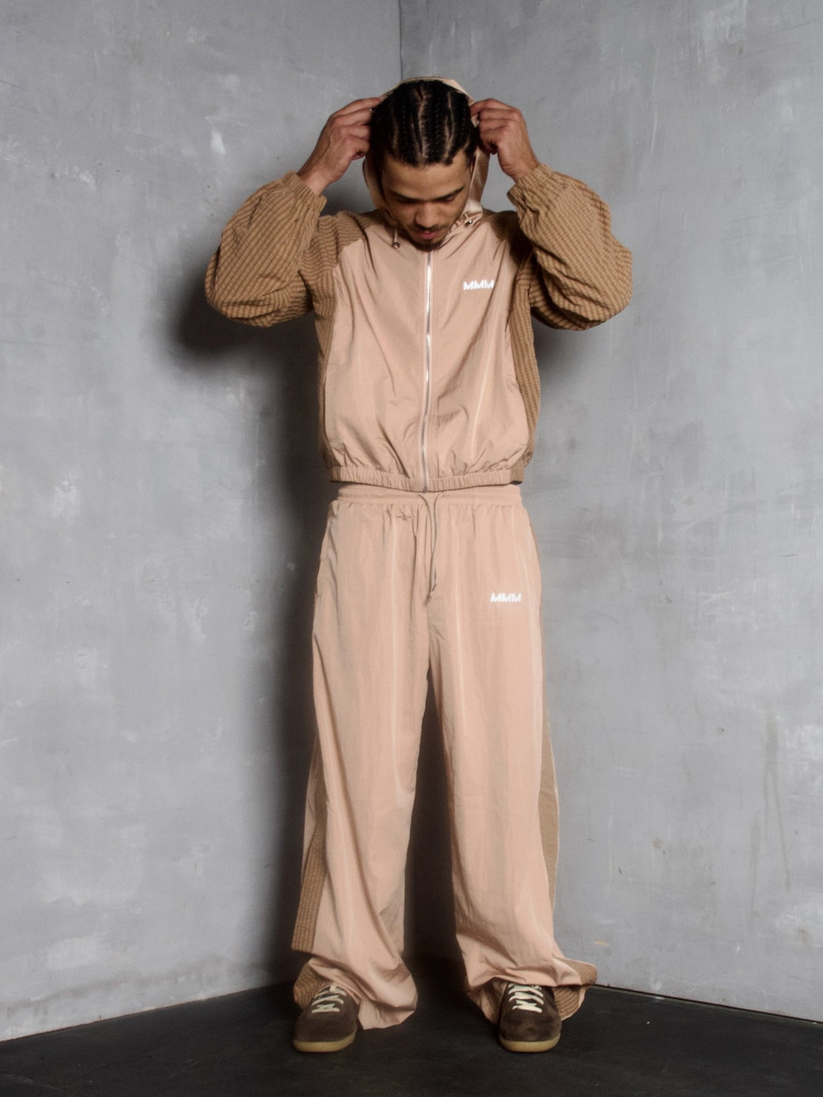DUNE PLAID TRACK SWEATS - MMMBrand