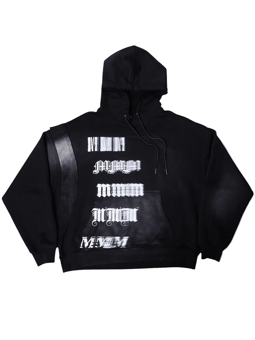 Reworked Sideways Blurr Logo Hoodie - MMMBrand